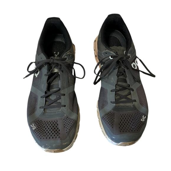 On Running Women's Sneakers - Black and Tan - Picture 2 of 10